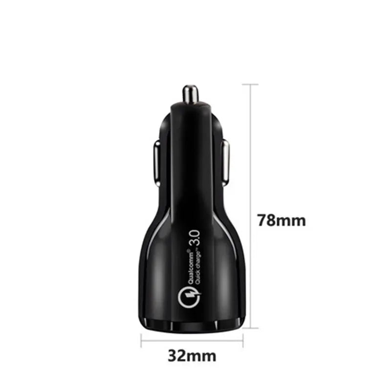 QC3.0+3.1A Car Chargers 2Ports Fast Charging 12-24V For Samsung Huawei iphone Dual USB Adapter Socket Splitter Cigarette Lighter