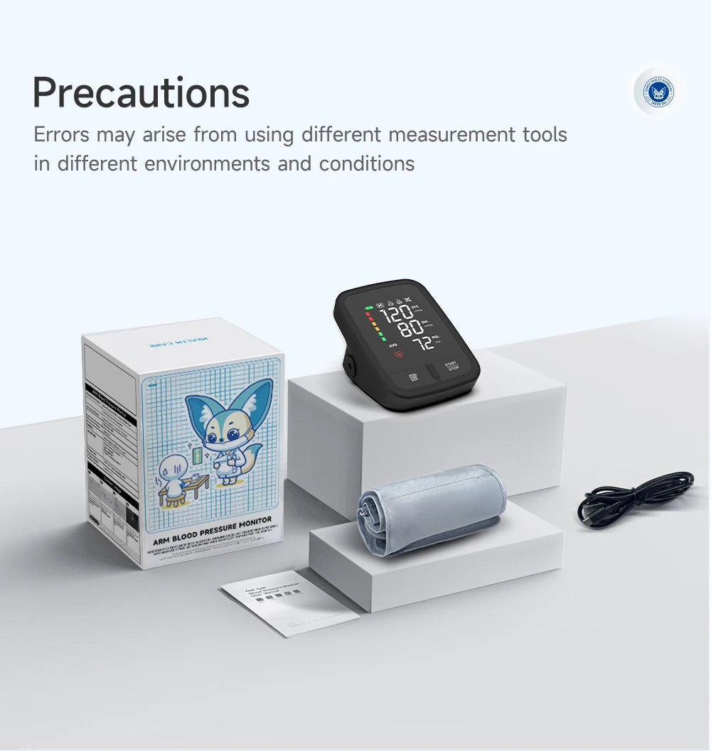 🩺 Yongrow Voice Portable Upper Arm Blood Pressure Monitor,LED Display | Rechargeable | Digital Tonometer | Voice Broadcast | Arm Sphygmomanometer