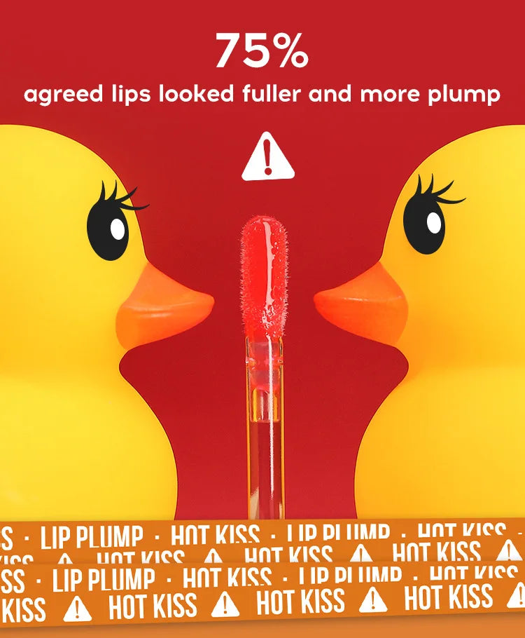 MLSMILE Duck Lip Plump Lip Oil Moisturizing Lip Gloss Mirror Water nature long-lasting Gloss Gloss Pearl Lip Glaze Set