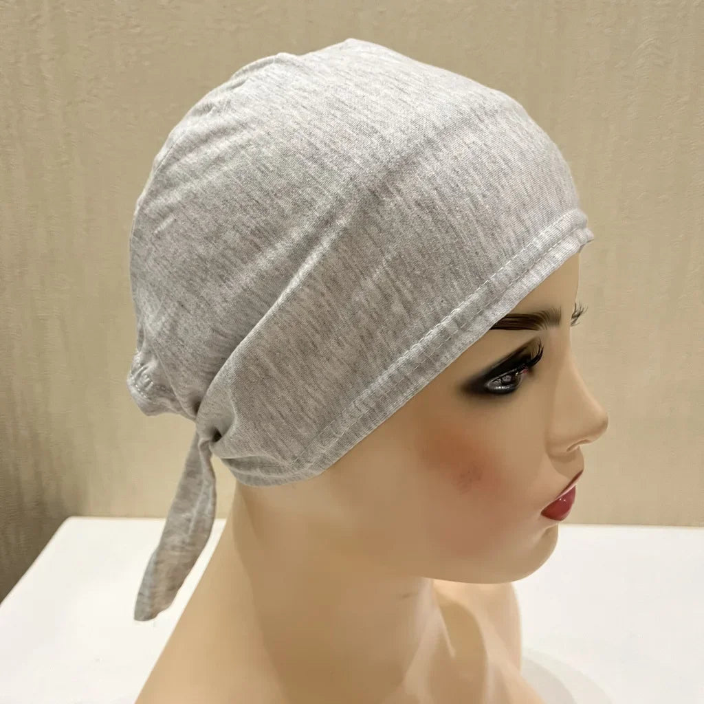 Soft Inner Muslim Women Hijab Cap Islamic Head Wear Hat Underscarf Cotton Hats Bonnet Turkish Scarves Arab Headdress India Caps