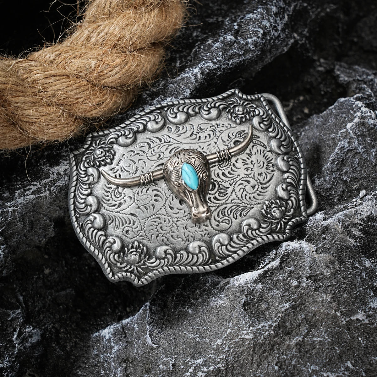 Western style plate buckle belt metal buckle one belt buckle