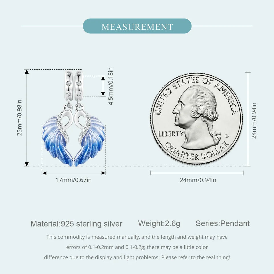 Bamoer 925 Sterling Silver Phoenix Pendant Dragon Charms Enamel Process Plated Platinuma Fit Women DIY Bracelet Fine Jewelry
