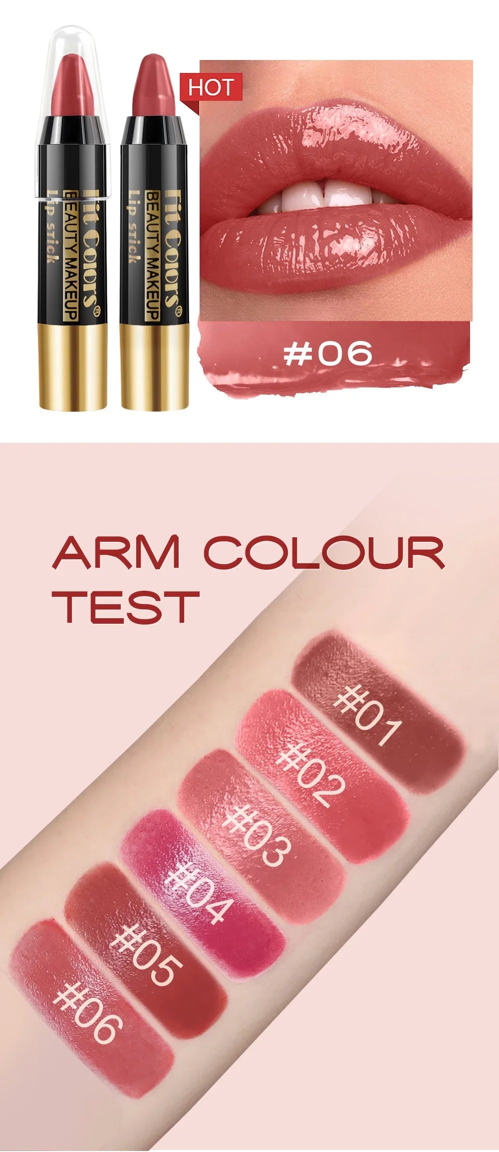 Moisturizing Crayon Lip Gloss Stick Velvet Long Lasting Non Stick Cup Lip Balm Waterproof Jelly Tint Lipstick Liner Pen Makeup