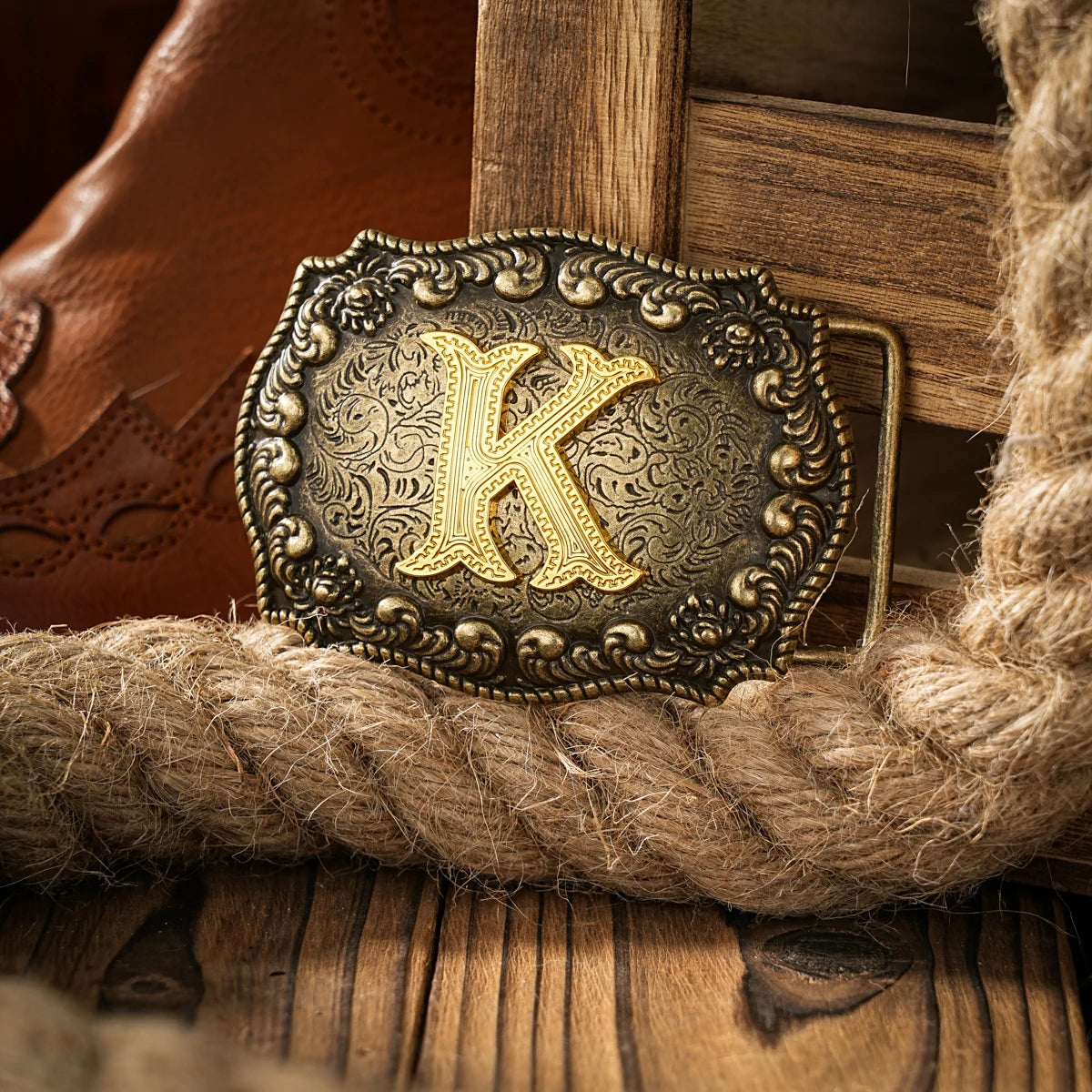 Western style letter motherboard buckle belt buckle head belt buckle head one