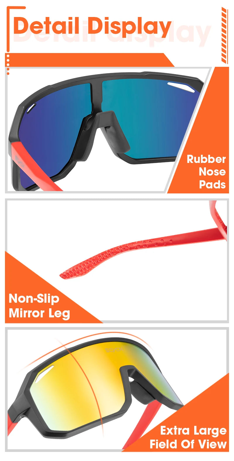 SCVCN Polarized Sunglasses for Men MTB Cycling Glasses Outdoor Sports Bike UV400 Goggles Women Road Bicycle Cycling Glasses New