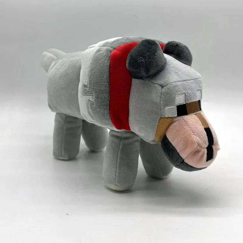 Game MC Baby Pig Plush Stuffed Toys Wolf Ocelot Baby Pig Enderman Plush Soft Animals Toy Doll for Kids Children Gifts
