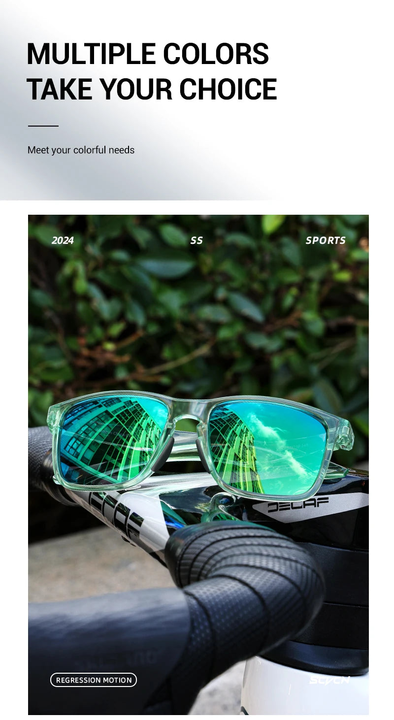 SCVCN Polarized Sunglasses Men MTB Cycling Glasses Outdoor Sports Bike UV400 Goggles Women Fishing Bicycle Cycling Glasses New