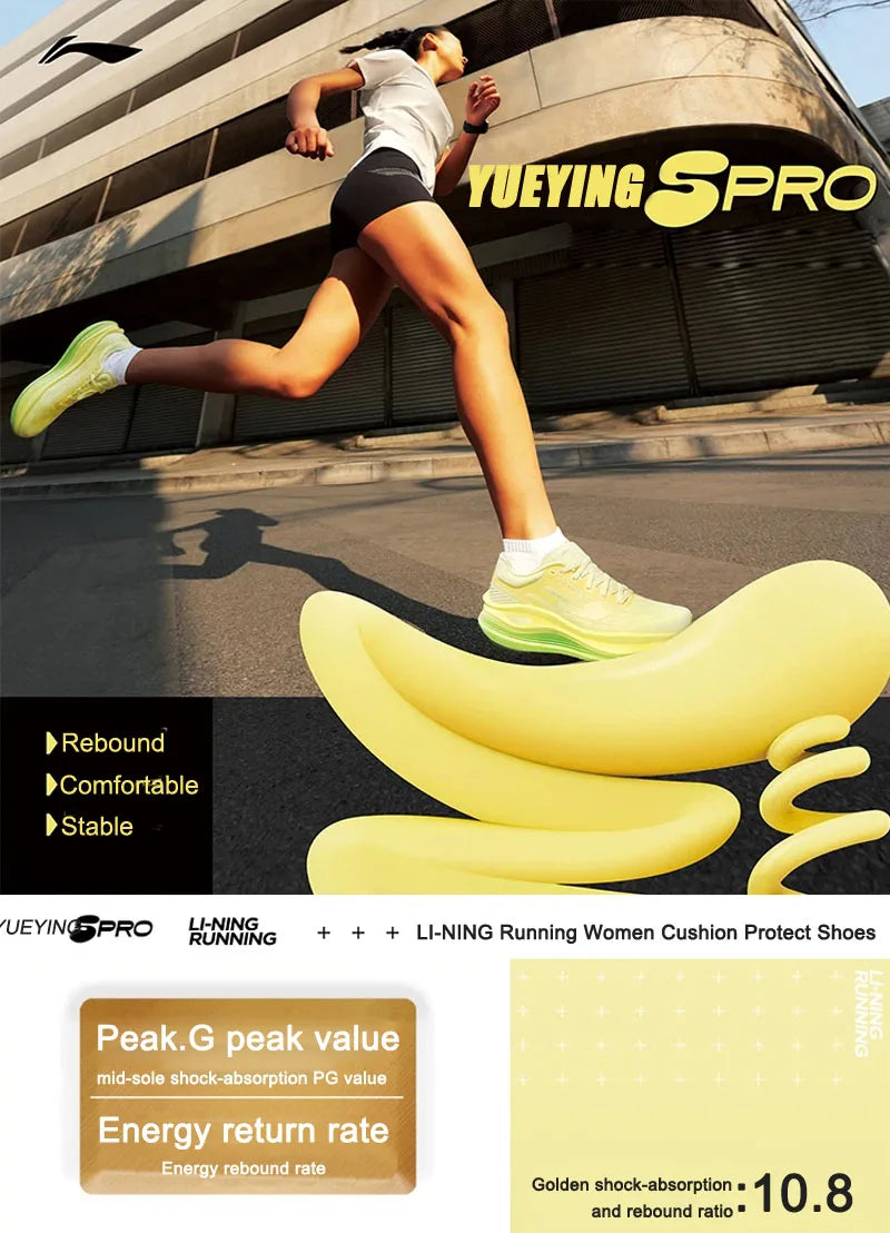 YUEYING 5 PRO Women’s Running Shoes – SUPER BOOM Cushion, Reflective Lightweight Sneakers