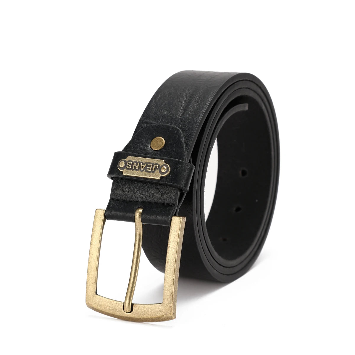 A casual, individual and retro belt, a Western-style clothing accessory, metal buckle, PU belt, suitable for both men and women
