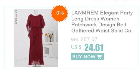 LANMREM Elegant Party Long Dress Women Many Colors Fashion Round Neck Batwing Sleeves Loose Dresses Fashion New Clothing 32C1950