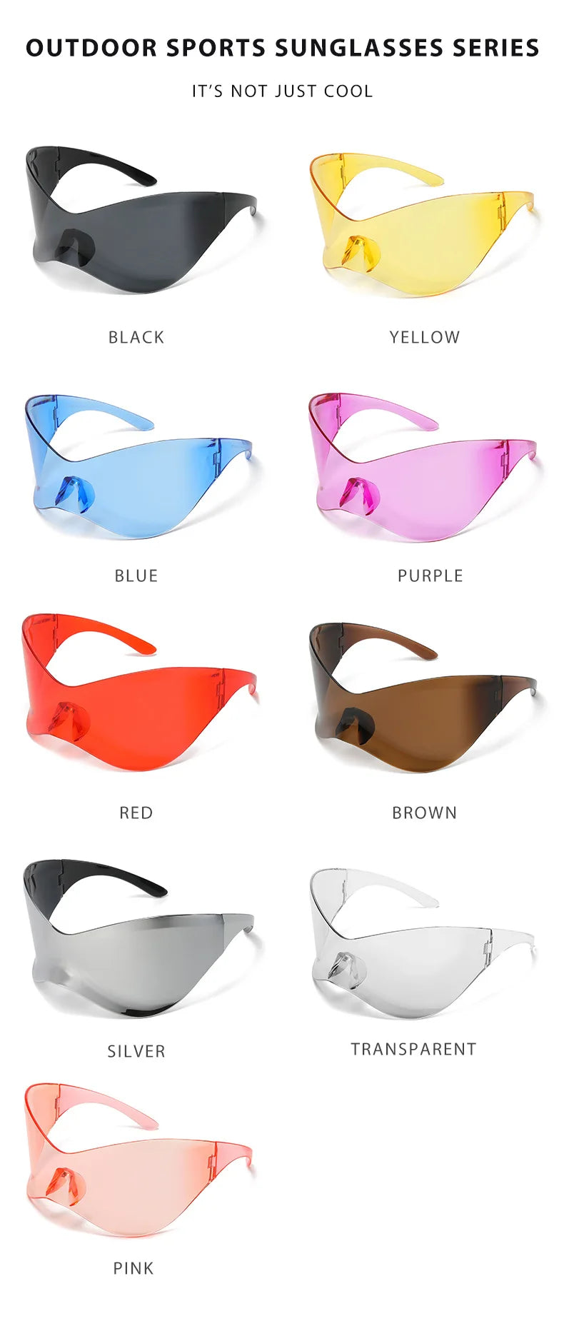 Fashion Hot Sunglasses Bike Cycling Glasses Sports for Men Road Bicycle UV400 Goggles Travel Glasses Outdoor Trendy Cool Glasses