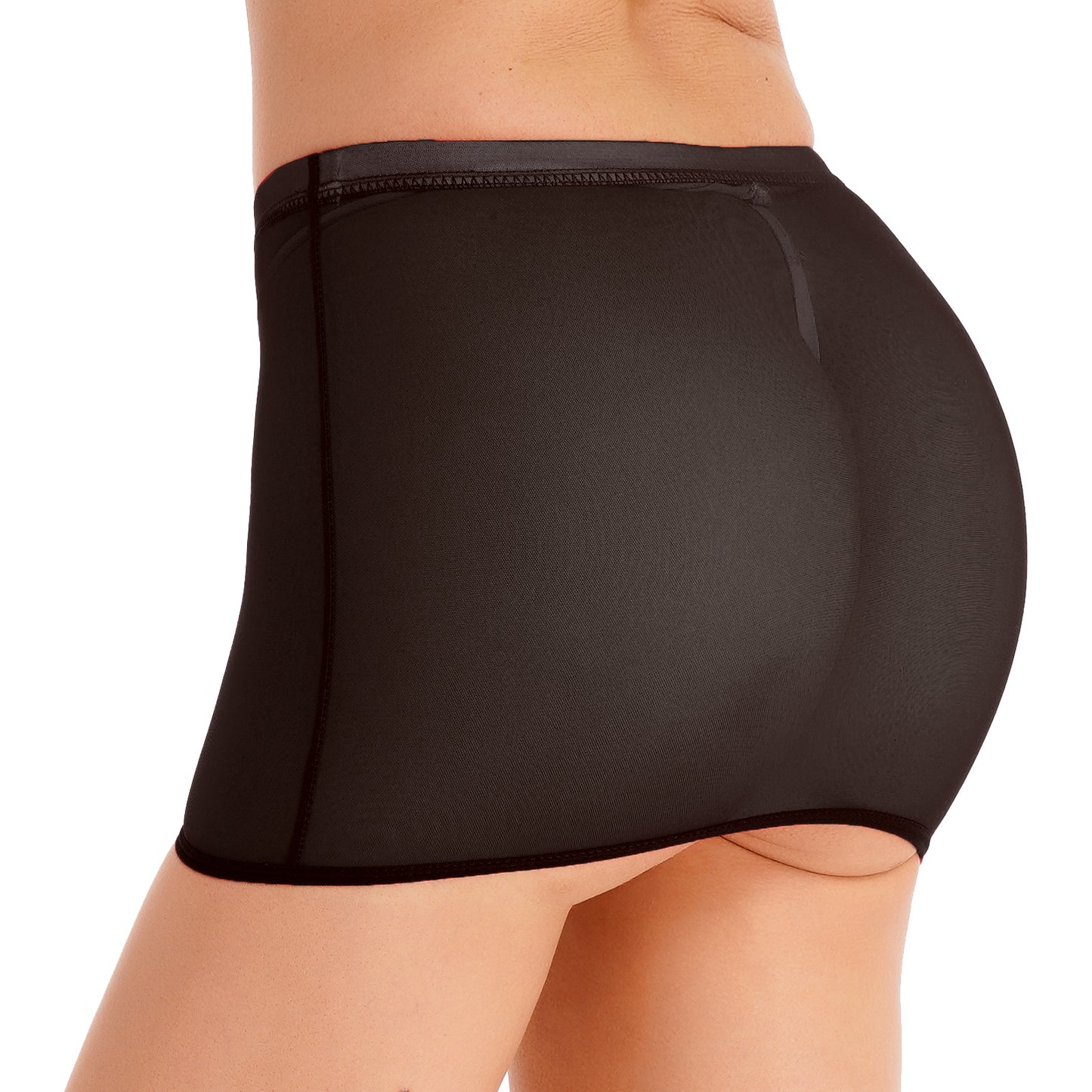 Women Sexy Night Club Pencil Skirts Solid Low Rise Stretchy Transparent Temptation Mini Micro Skirt Tight Package Hip Underskirt