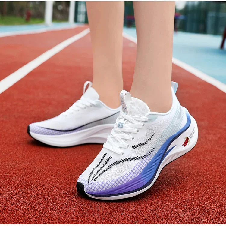 New Red Rabbit 7 Couple Carbon Board Mesh Breathable Sports Shoes Elderly Trendy Shoes Men's Casual Running Shoes Summer EVA Upp