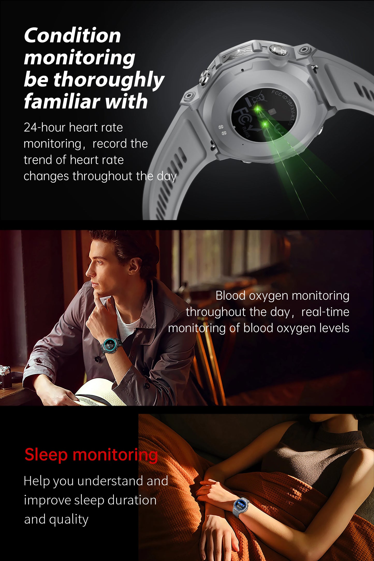 LIGE New 1.43 inch AMOLED Screen Smart Watch 525mAh Big Battery BT Call IPX8-5ATM Waterproof Sports Smartwatch For Android ios