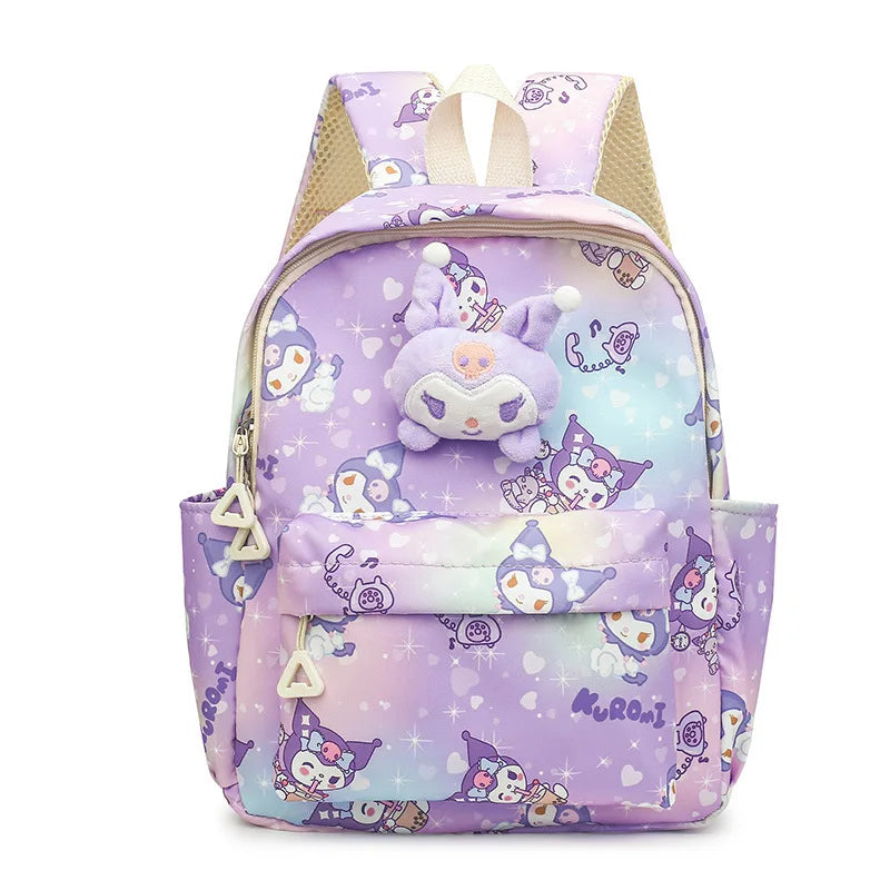 Sanrio Hello Kitty Kuromi Cinnamoroll New Fashion Children's School Bag Cute Large Capacity Kids Backpack College Bag