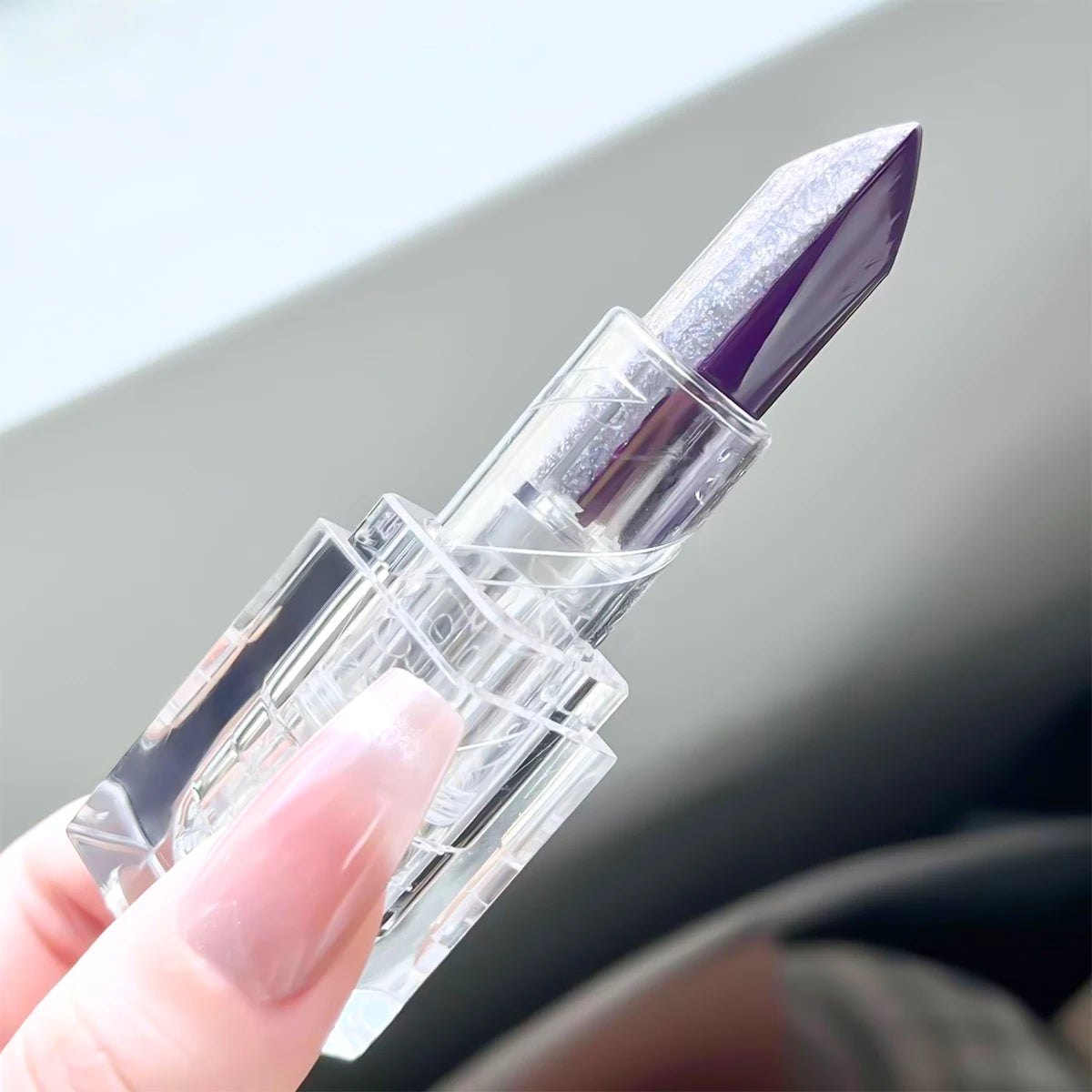 Purple Lipstick Temperature Discoloration Red Rose Moisturizing Lipstick Cosmetics Easy-to-Use Lipstick Refill