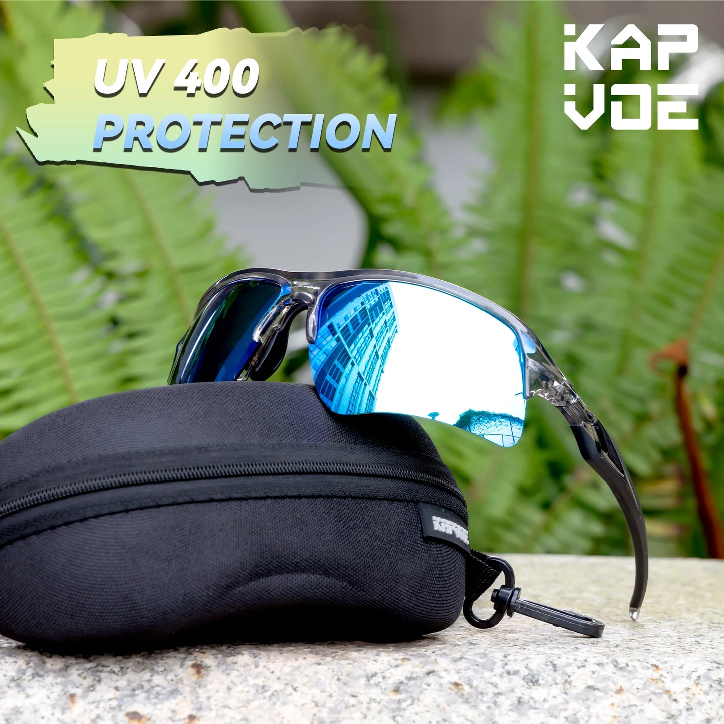 Kapvoe Men Outdoor Polarized Sunglasses Bicycle Cycling Glasses MTB Driving Bike Eyewear Women Sports Running UV400 Goggles New