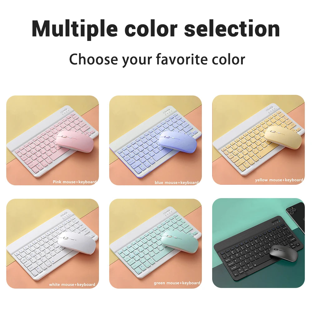 Bluetooth Keyboard and Mouse For iPad Xiaomi Samsung Huawei Phone Tablet Slim Mini Wireless Keyboard For Android IOS Windows