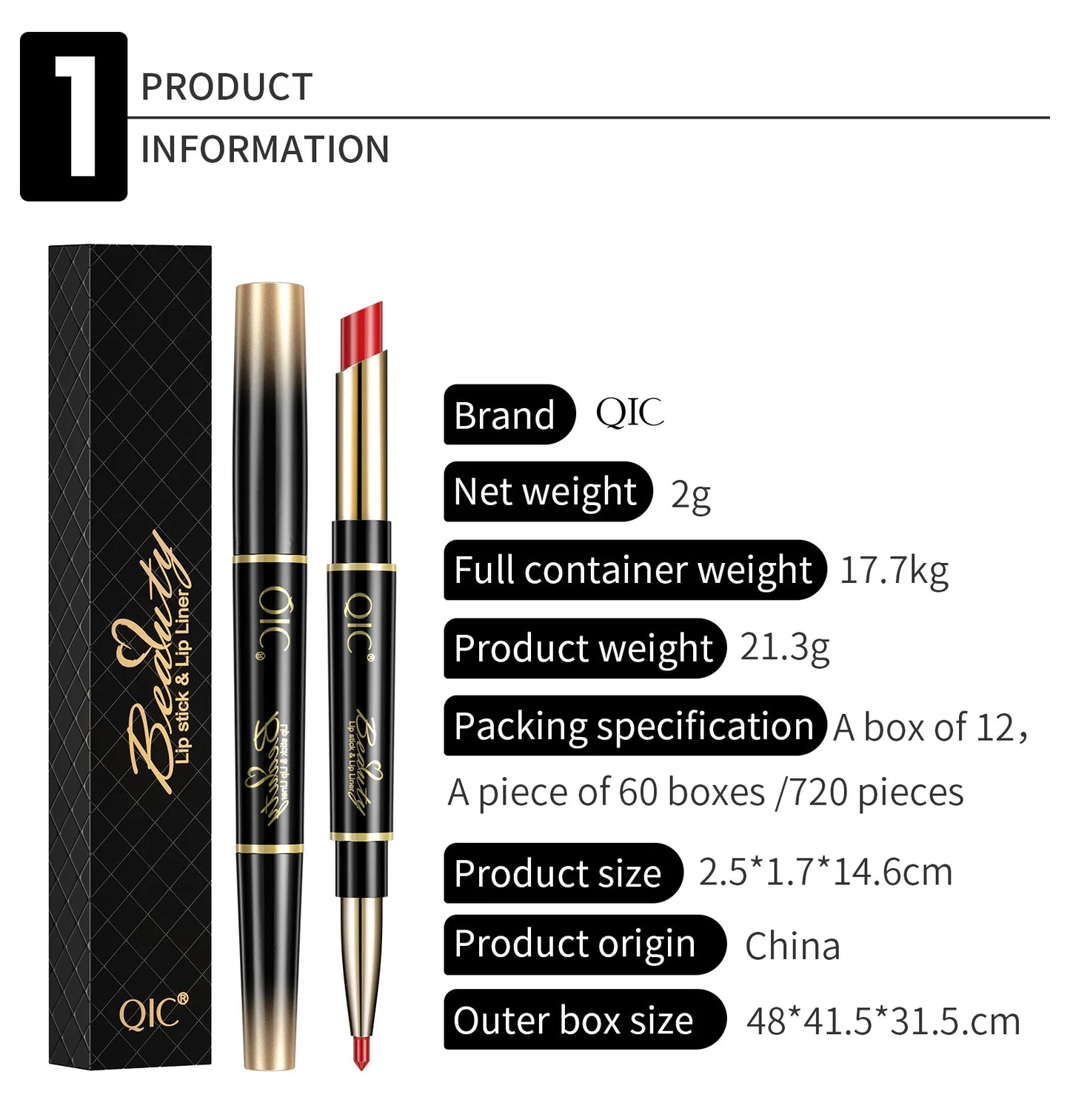 2 IN 1 Lip Liner Waterproof Nude Matte Lipstick Pencil Sexy Red Long Lasting Double Ended Lipliner Makeup Cosmetics For Women