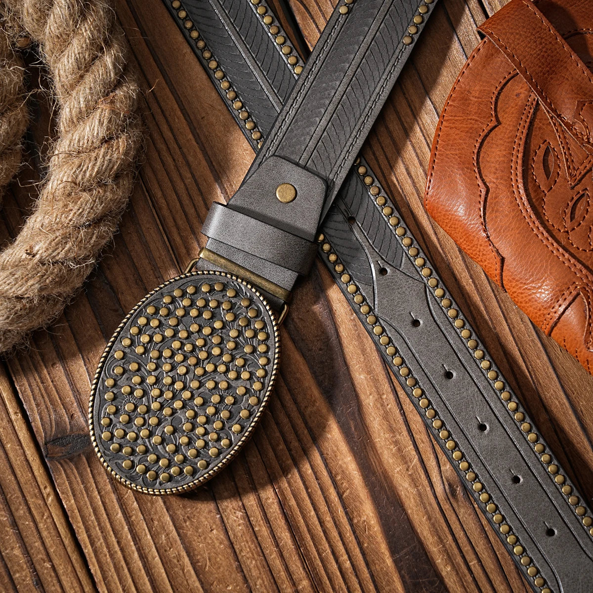 Casual, individual and retro belts, Western-style clothing accessories, metal buckles, PU belts, suitable for both men and women