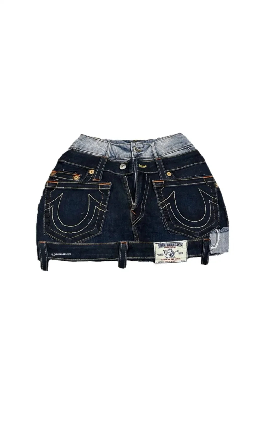 Gothic High Waisted Retro Y2k Skirt Letter Embroidery Patchwork Zipper Denim Pleated Mini Skirt Harajuku Womens Short Skirts