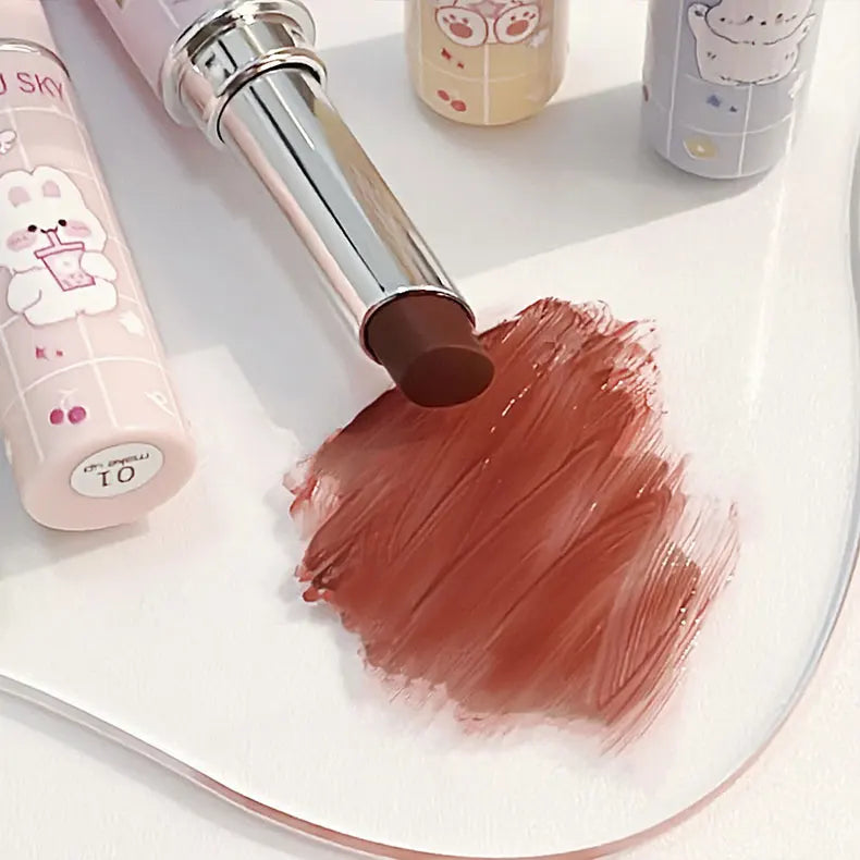 Cute Paradise lipstick Moisturizing&Moisturizing Lip Care Color Stain Free Lipstick Colored lipstick