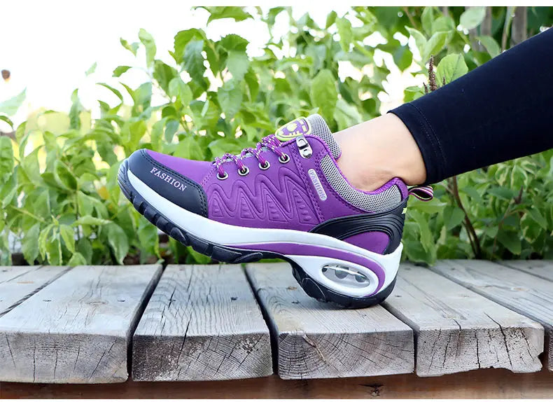 Women Sports Shoes Platform Sneakers Fashion Outdoor Hiking Non-Slip Casual Shoes Low Top Running Shoes Women Footwear