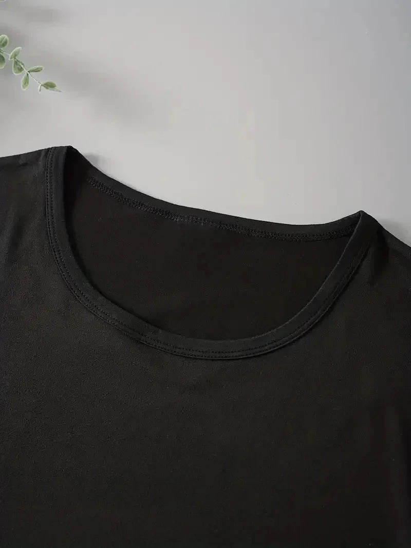 Geometric Round Sleeve Summer Vacation Regular Sportswear Women's Stretch Polyester Casual Creative Monogram