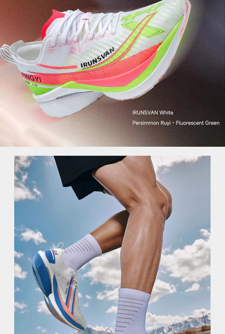 IRUNSVAN Shadow Wing 2.0 Carbon 2024 Sport Shoes Original Trendy Casual Sneakers Outdoor Marathon Running Shoes Men Unisex