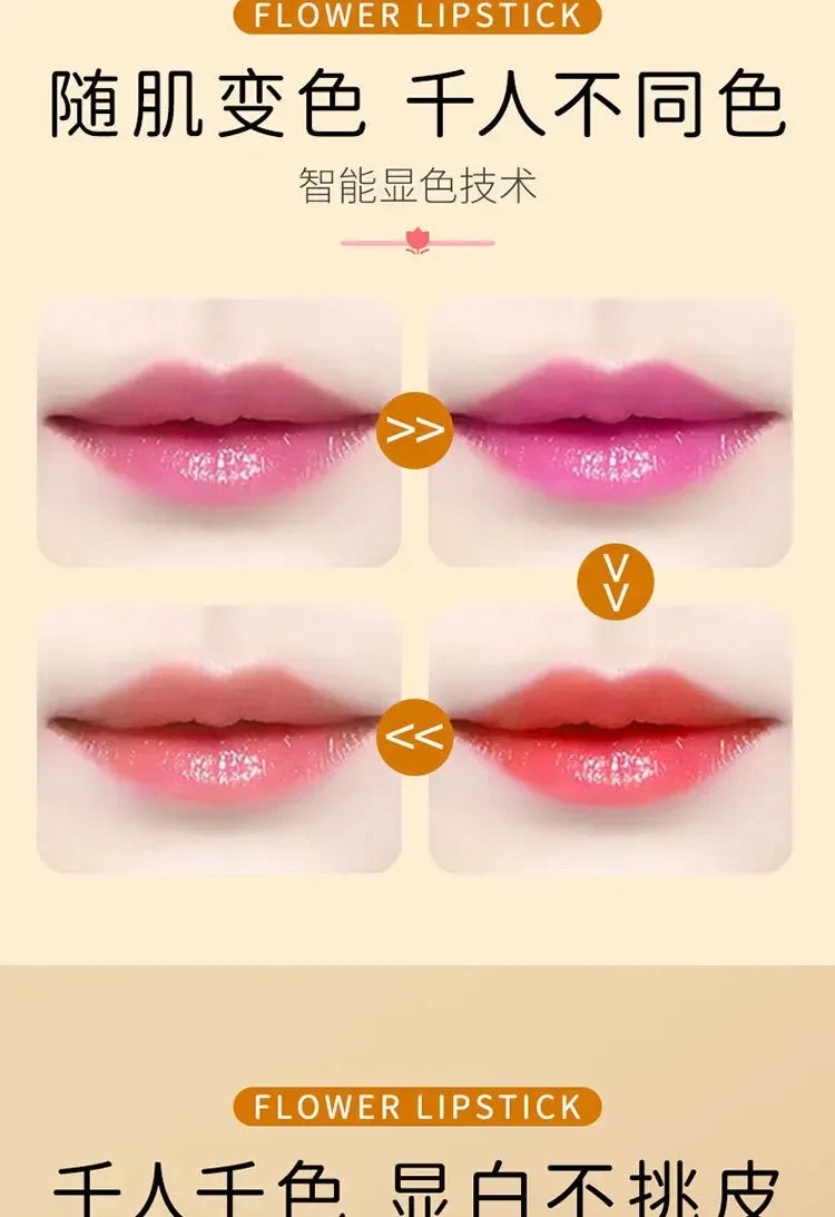 Magic Lipstick Color Changing Long Lasting Lipstick Waterproof Red Lip Stick Lip Plumper Kawaii Makeup Girl Cute Cosmetics