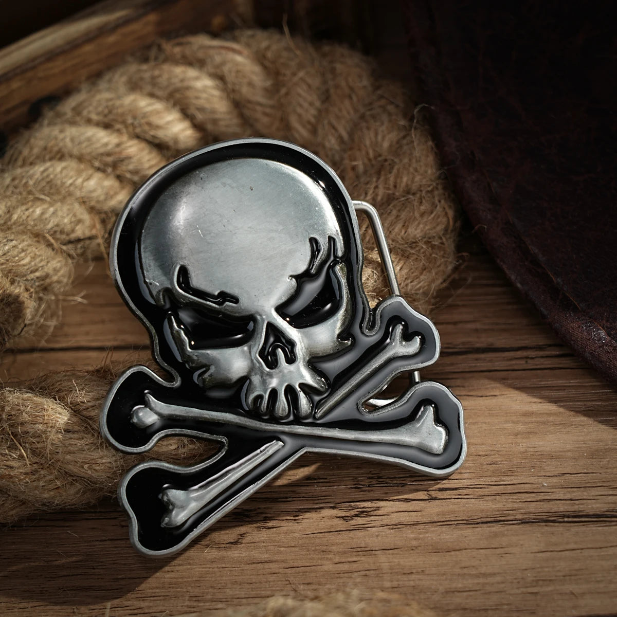 Western Belt Buckle Initial Vintage-Cowboy Rodeo Silver Large Skull Belt Buckle for Men Women