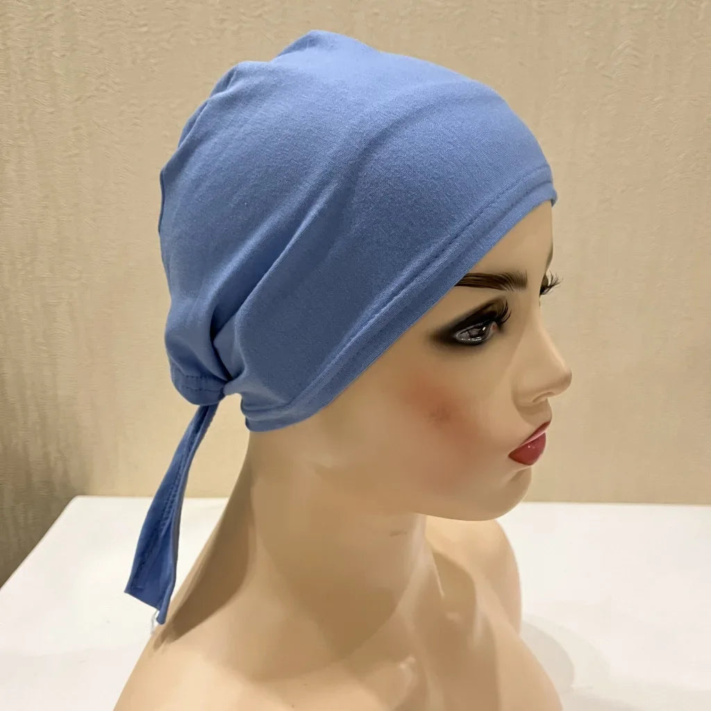 Soft Inner Muslim Women Hijab Cap Islamic Head Wear Hat Underscarf Cotton Hats Bonnet Turkish Scarves Arab Headdress India Caps