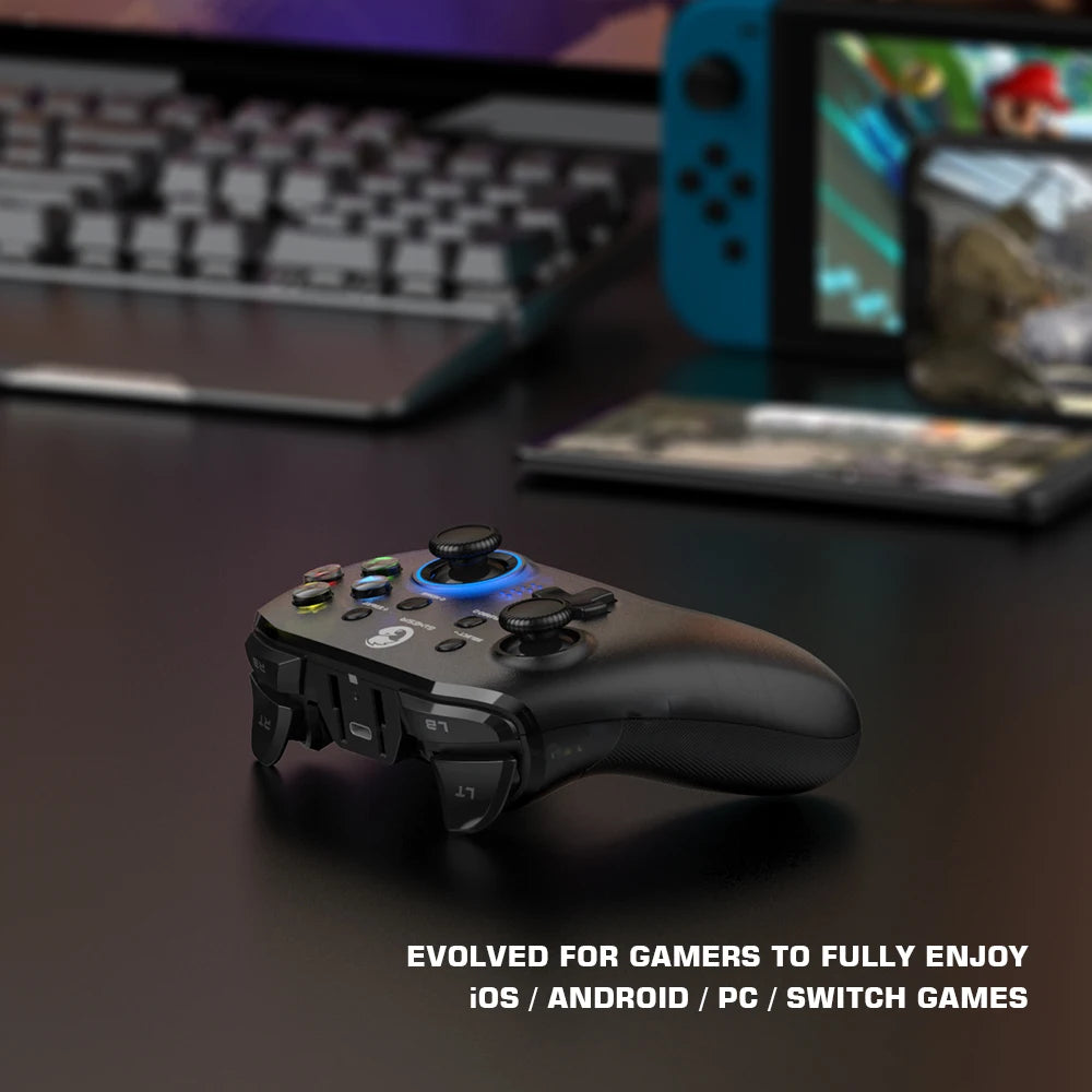 GameSir T4 Pro 2.4G Wireless Mobile Controller Bluetooth Gamepad with 6-axis Gyro for Nintendo Switch Android iPhone PC Joystick