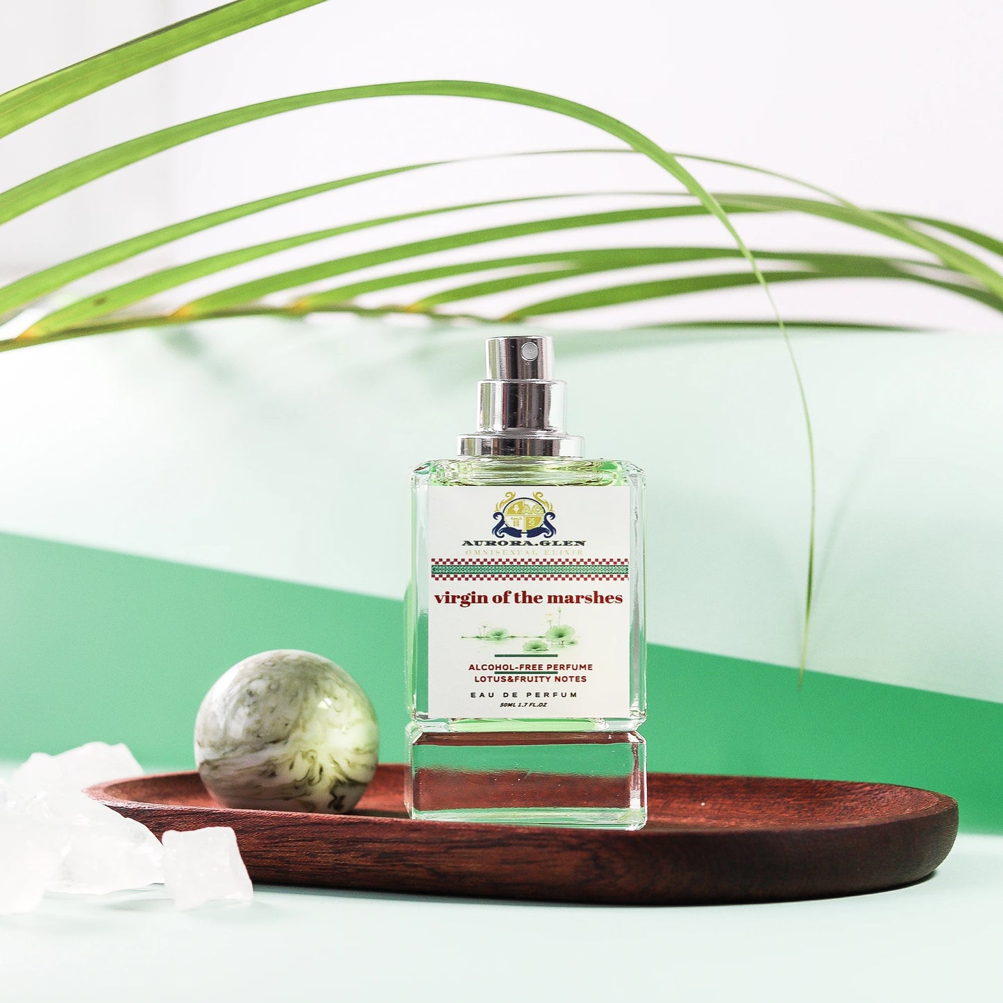 Clear Lotus Perfume 50ML Floral Water Fragrance for Women Fresh Apple Lily of the Valley Long-Lasting Musk Jasmine Berry Scent
