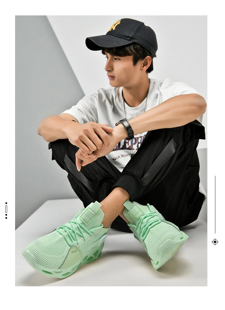 Sneakers Men Mesh Breathable Casual Men Shoes Unisex Light Soft Thick Sole Hole Couple Shoes Athletic Sneakers Women Shoes