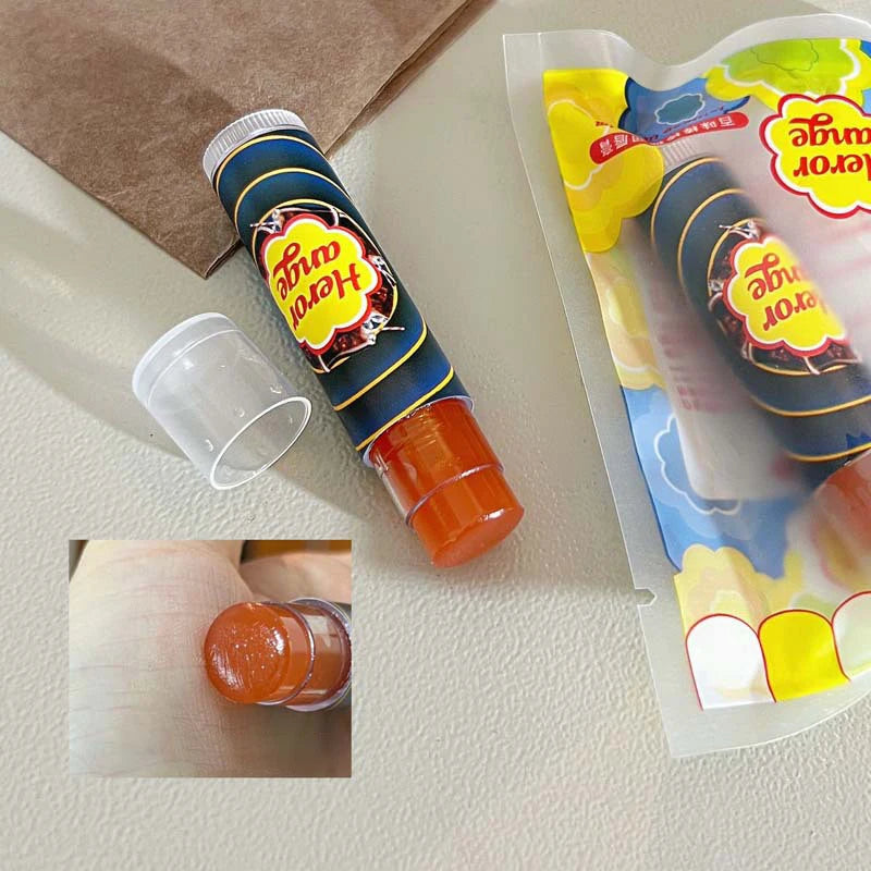 Fruit Moisturizing Lip Balm Grapes Makeup Jelly Lighten Lines Plump Lip Care Lip Tint Nude Lipstick Primer Colorless Lip Care