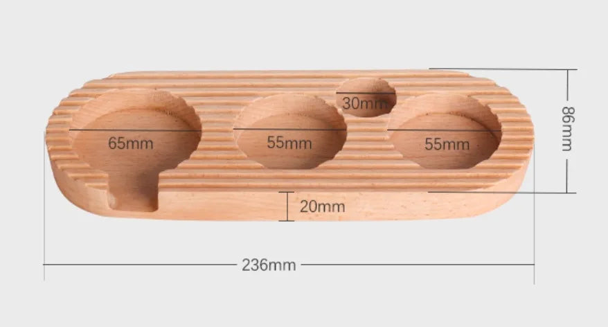 51/54/58MM Coffee Press Base Coffee Machine Handle Wooden Filling Seat Press Powder Seat Pad Cloth Powder Storage Base