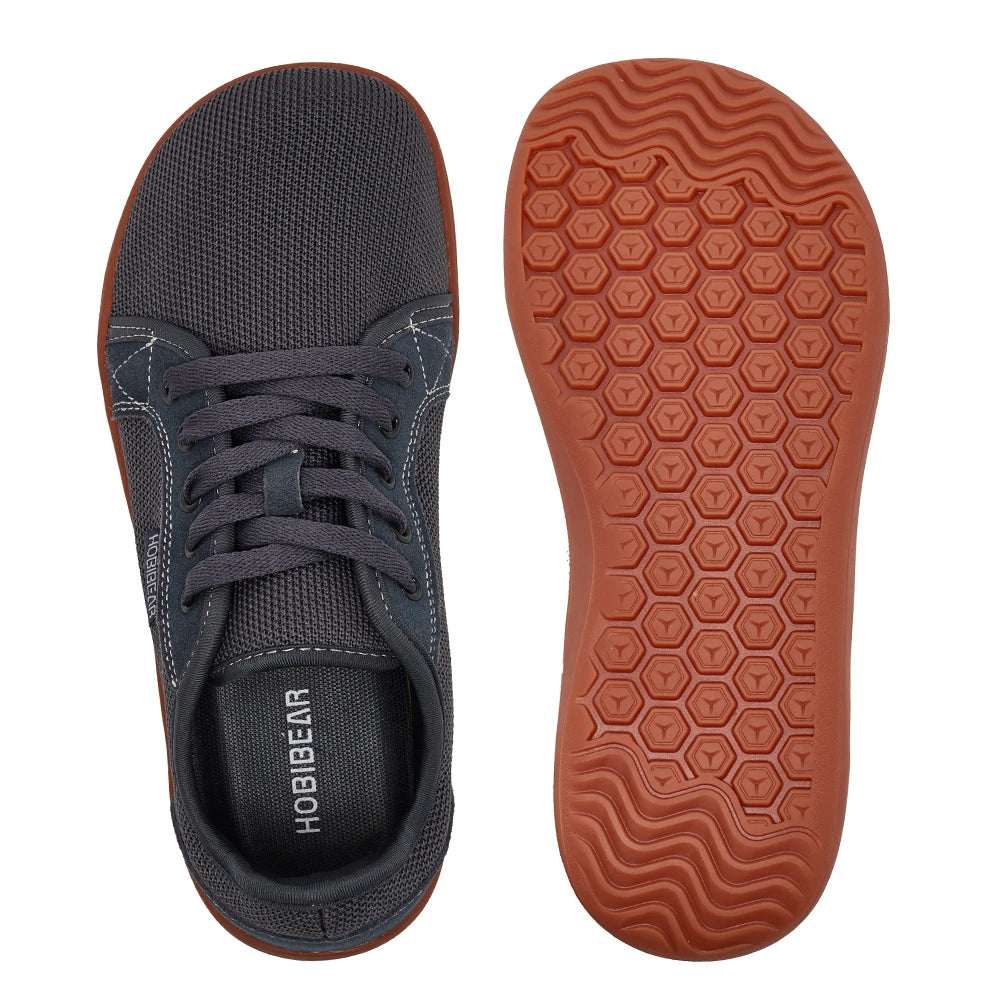HOBIBEAR Men Wide Barefoot Shoes for Unisex Trail Running Non-Slip Minimalist Walking Shoes