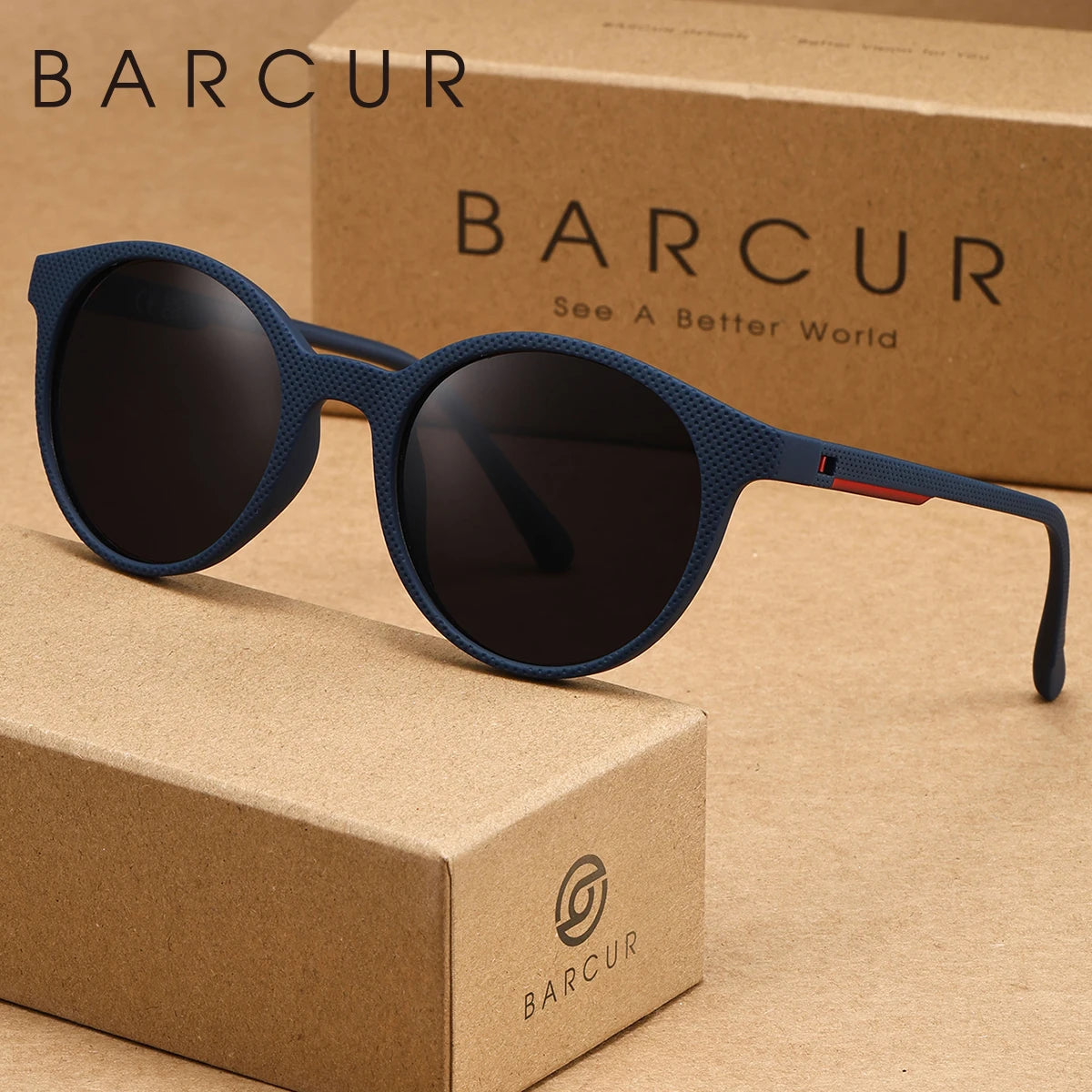 BARCUR Exquisite Classic Men's Sunglasses PC Oval Frame Holiday Event Party Brand Packaging UV400 Women's Sunglasses