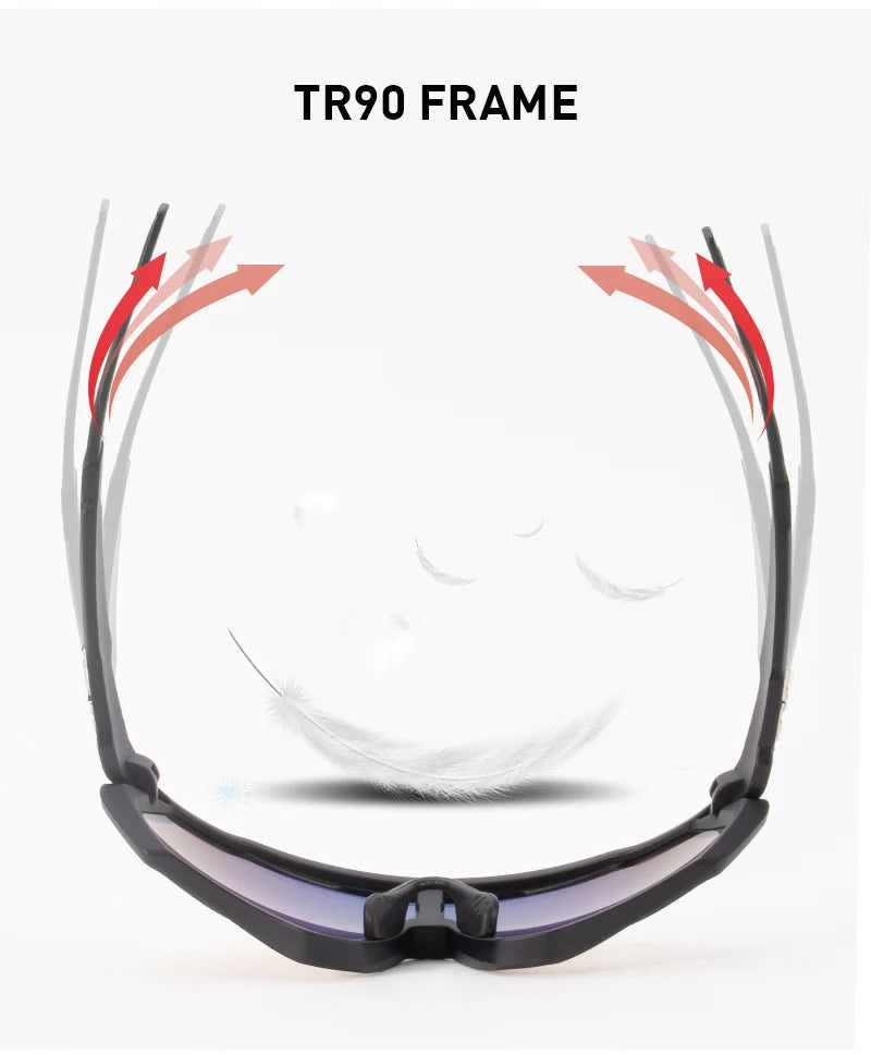 SCVCN Cycling Glasses Road Bike Eyewear Men Sports Eyewear Women Outdoor Goggles UV400 Bicycle Cycling Photochromic Sunglasses