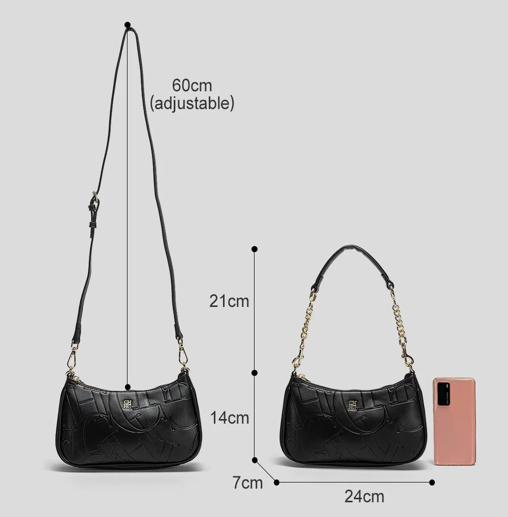Women’s Classic PU Leather Tote Handbag – Retro Luxury Design