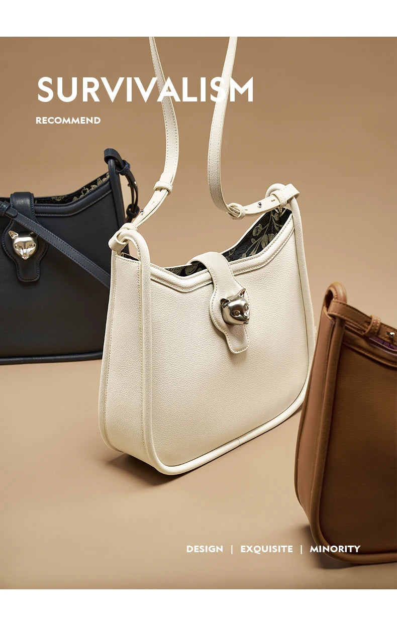 2025 CAT LUXURY BRAND NEW WOMEN'S SHOULDER BAG TRENDING RETRO STYLE VINTAGE CROSSBODY PURSE UNISEX MESSENGER BAGS