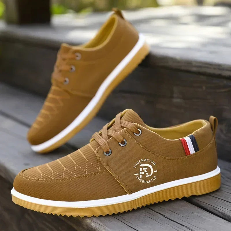 Man Canvas Shoes Fashion Platform Sneakers for Men Casual Walking Breathable Shoes Male Loafers Zapatillas Hombre 2025
