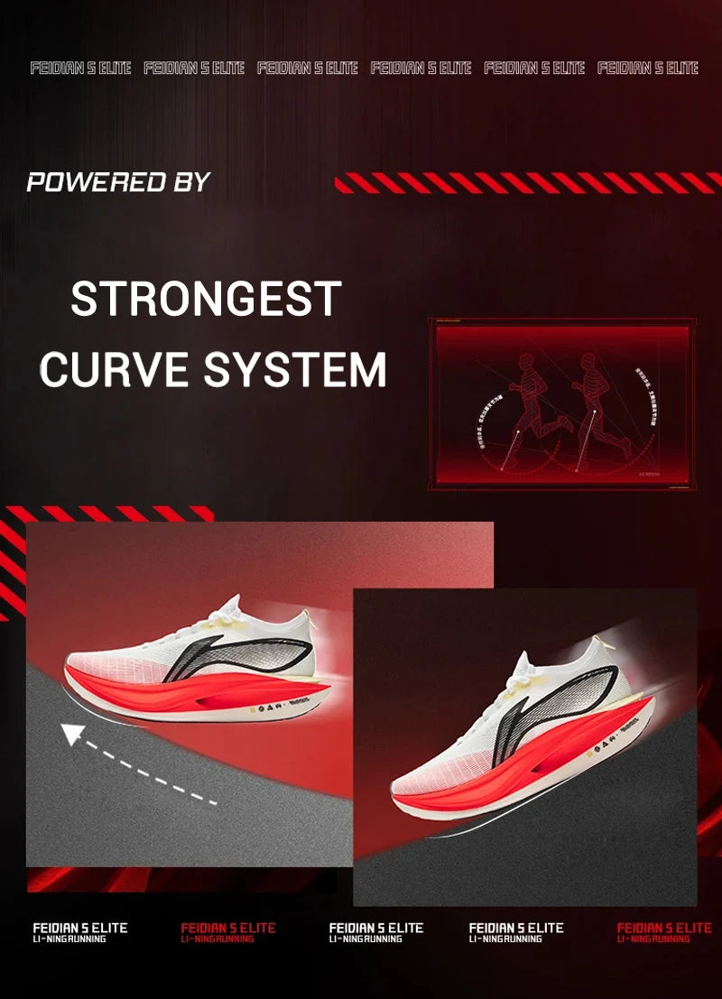 FEIDIAN 5 ELITE Racing Running Shoes – SUPER BOOM Cushioning & Carbon-Fiber Plate