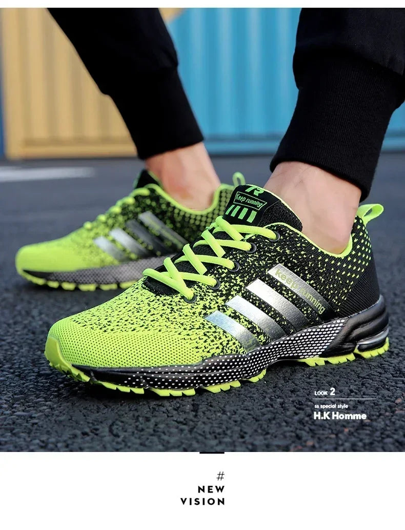 Men Casual Sneakers Summer Breathable Sport Shoes Lightweight Outdoor Mesh Running Shoes Athletic Jogging Tenis Walking Shoes