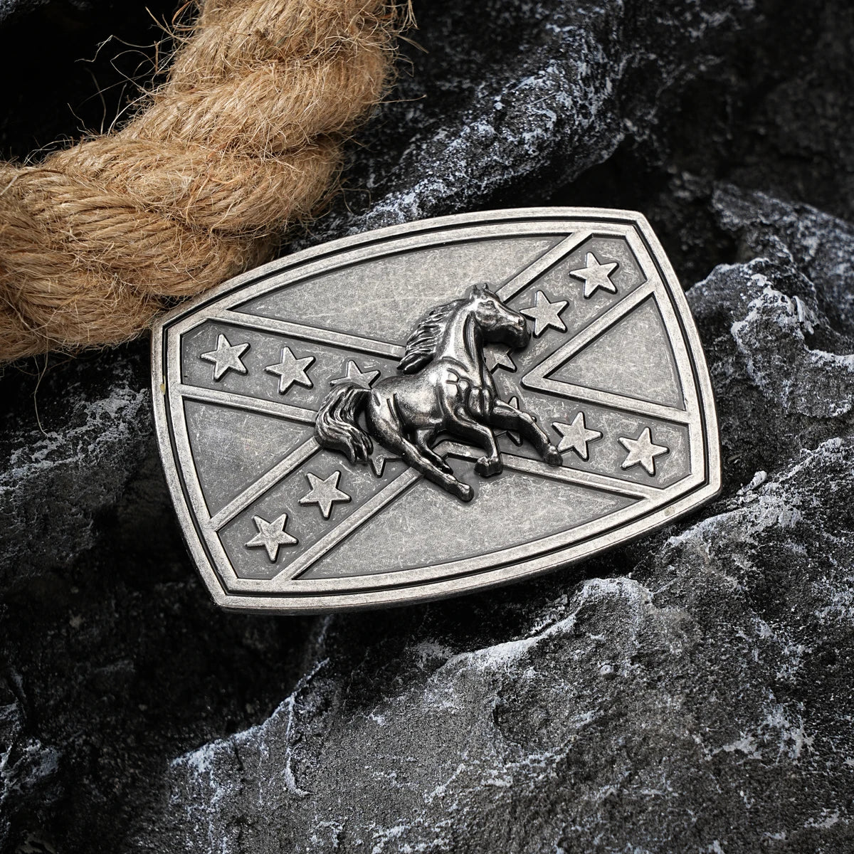 Western style plate buckle belt metal buckle one belt buckle