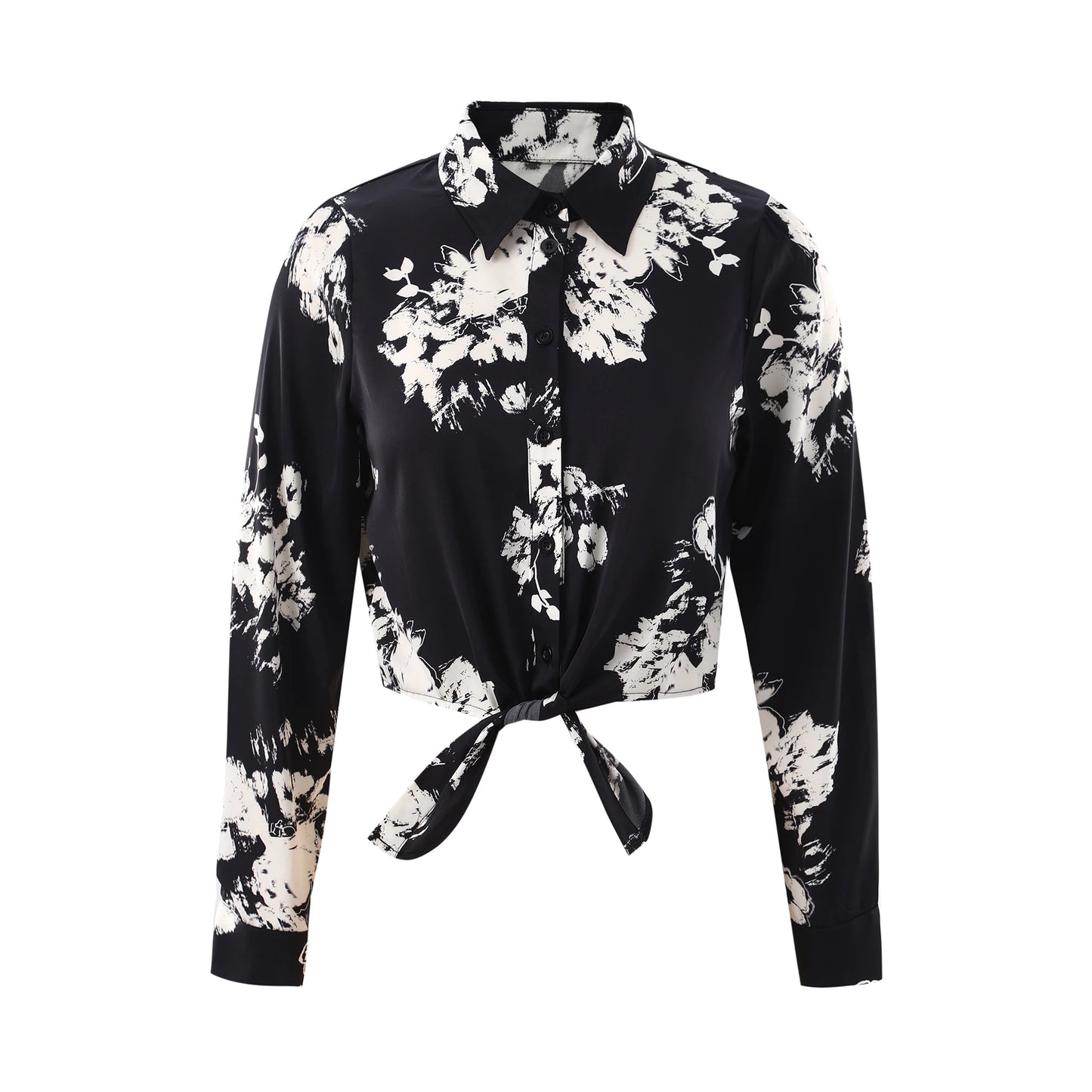 AP 2025 Spring/Summer Women Floral Satin Slip Dress with Knit Cardigan