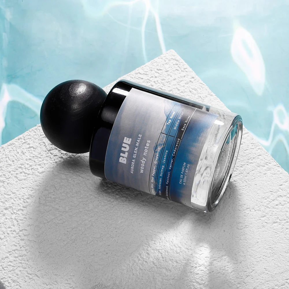 Azure Woods Eau de Toilette for Men Woody Fresh Fragrance with Cedarwood Vetiver Sandalwood 50ML Cologne with Mint Pink Pepper