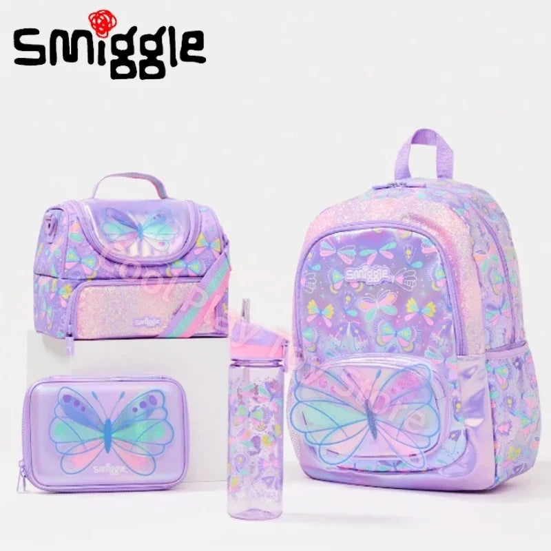 Genuine Australia Smiggle Backpack Butterfly School Bag Cartoon Series Anime Backpack Student Gift Separate Purchases