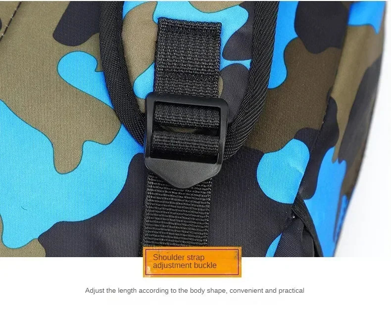 Children's Backpack Camouflage Backpack Elementary School Backpack Boys and Girls Reduce Burden First and Second Grade Backpack